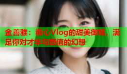 金善雅:糖心Vlog的甜美御姐,满足你对才华与颜值的幻想