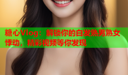糖心Vlog:解锁你的白发熟男熟女悸动,精彩视频等你发现