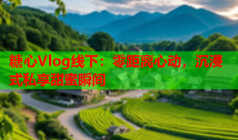 糖心Vlog线下:零距离心动,沉浸式私享甜蜜瞬间