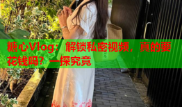 糖心Vlog:解锁私密视频,真的要花钱吗?一探究竟