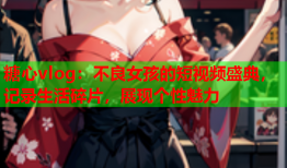 糖心vlog:不良女孩的短视频盛典,记录生活碎片,展现个性魅力