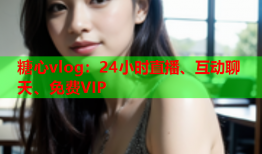糖心vlog:24小时直播、互动聊天、免费VIP