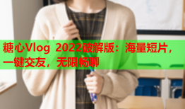 糖心Vlog 2022破解版:海量短片,一键交友,无限畅聊