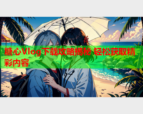 糖心Vlog下载攻略揭秘 轻松获取精彩内容 糖心Vlog下载攻略揭秘 轻松获取精彩内容