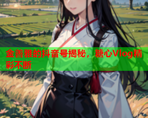 金善雅的抖音号揭秘,糖心Vlog精彩不断 金善雅的抖音号揭秘,糖心Vlog精彩不断