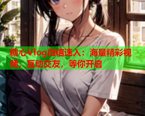 糖心Vlog微信速入:海量精彩视频,互动交友,等你开启 糖心Vlog微信速入:海量精彩视频,互动交友,等你开启