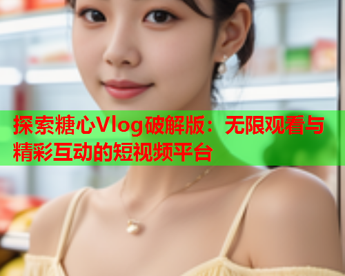 探索糖心Vlog破解版:无限观看与精彩互动的短视频平台 探索糖心Vlog破解版:无限观看与精彩互动的短视频平台