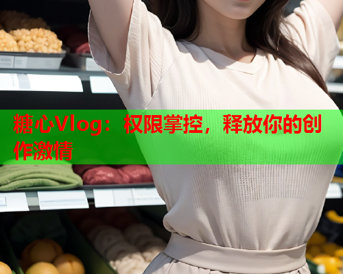 糖心Vlog:权限掌控,释放你的创作激情 糖心Vlog:权限掌控,释放你的创作激情
